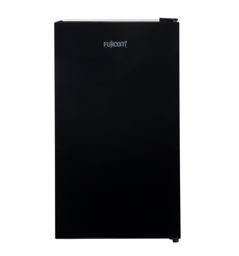 מקרר משרדי 86 ליטר DE - FROST  דלת זכוכית שחורה