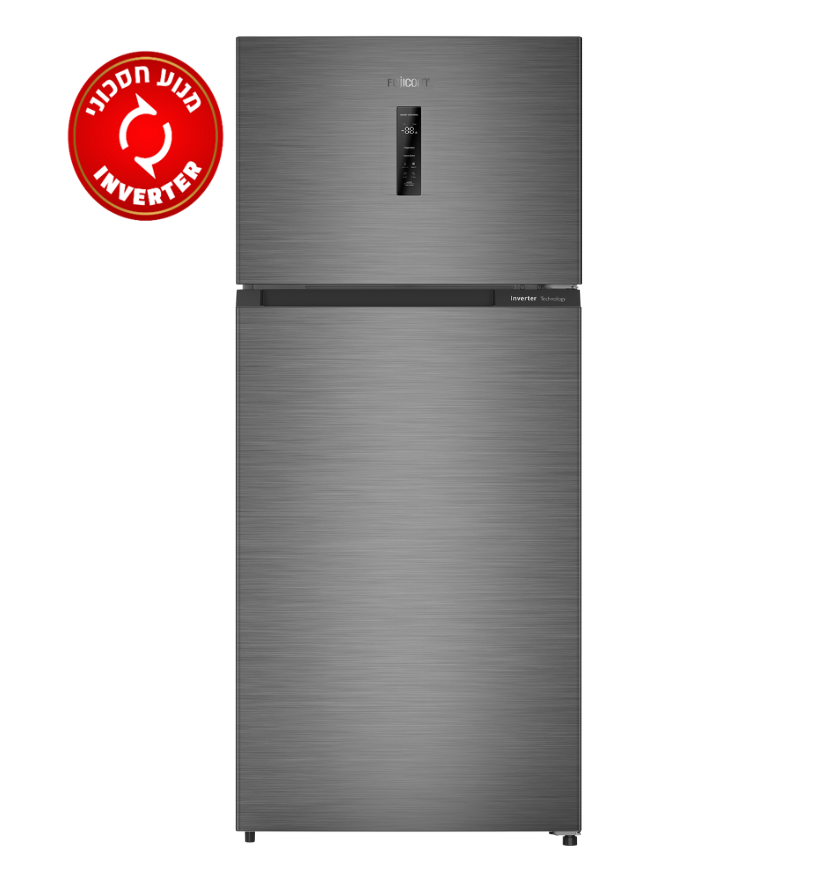 מקרר מקפיא עליון 497 ליטר NO - FROST נירוסטה מושחרת